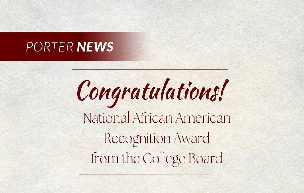 National African American Recognition Award
